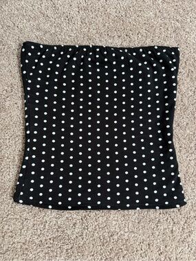 Y2K reversible polka dot tube top grunge doll rockabilly
